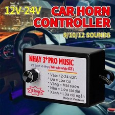 12V-24V 8  12 Sound Musical Electronic Horn Controller Horn Speaker Sound Control