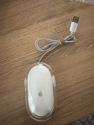 Apple Wired Mouse USB Clear White Model M5769 tested