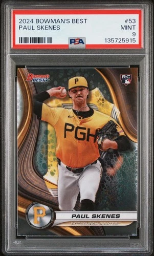 2024 PAUL SKENES BOWMANS BEST #53 PSA 9 MINT PIRATES