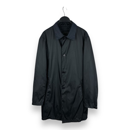 Prada, Vintage Prada Nylon Mac Coat Jacket Size Men’s 46 IT Made In Italy Designer