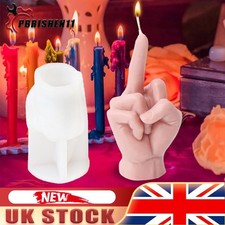 3D Middle Finger Candle Silicone Mold DIY Making Soap Plaster Resin Craft Molds
