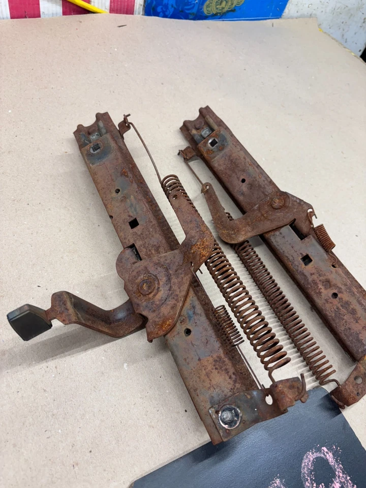 1973 1974 1975 1976 Dodge Dart Duster Scamp banco delantero asiento pistas conjunto oe Foto 4 de 4