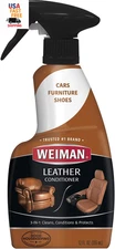 Leather Cleaner and Conditioner for Furniture - Cleans Conditions and Restores L