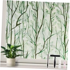  Glass Window Film Heat Control UV Blocking, 17.5 Inch x 6.5 Feet Frosted