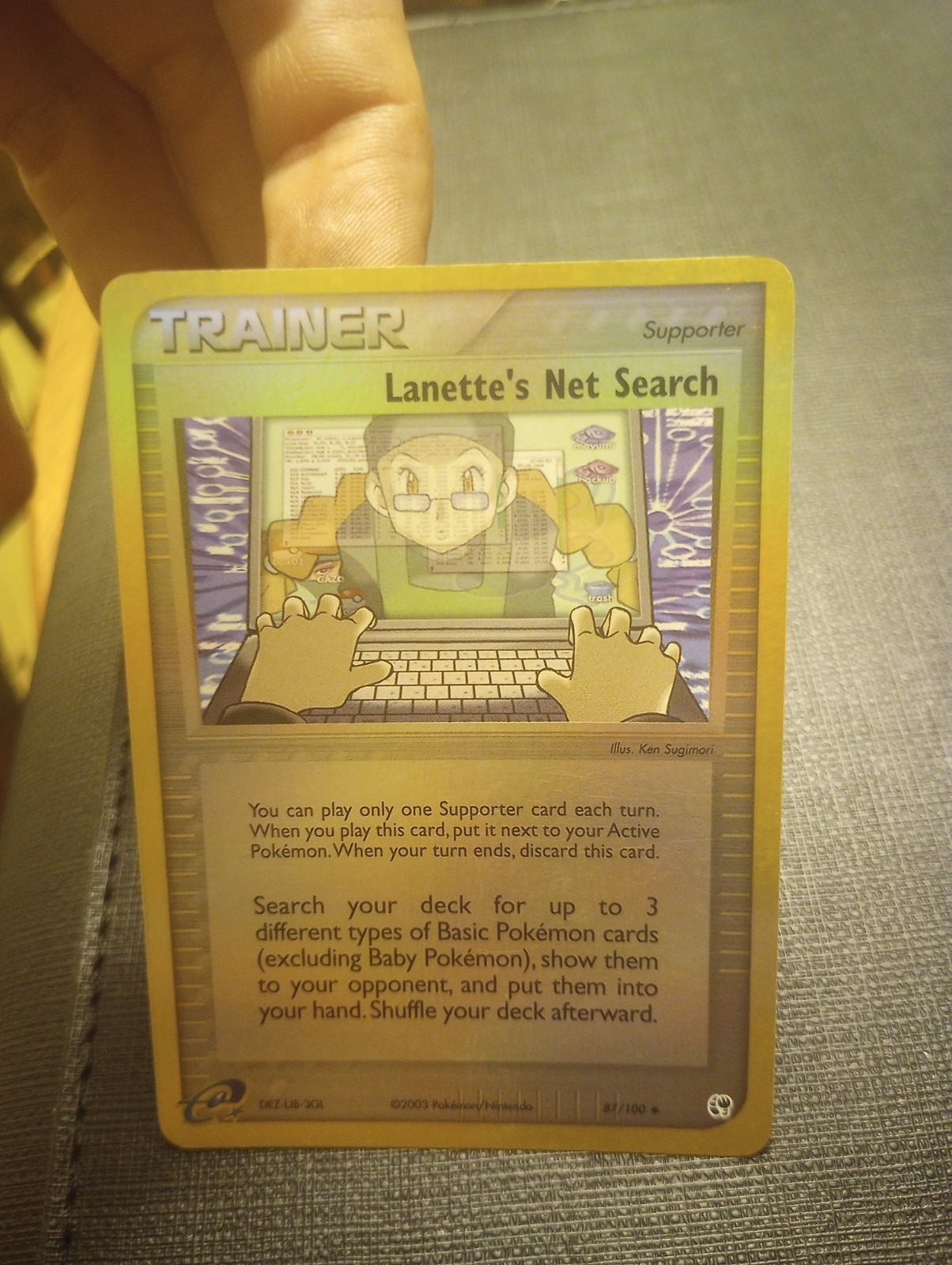 Lanette's Net Search 77/106 Emerald Reverse Holo
