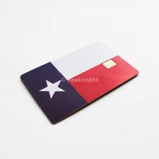 Texas Flag Card Skin Vinyl Sticker for Credit/Debit Cards – Patriotic USA Fit