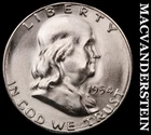 1954-S Franklin Half Dollar- Silver- Choice Gem Brilliant Unc++++ Luster #J6329