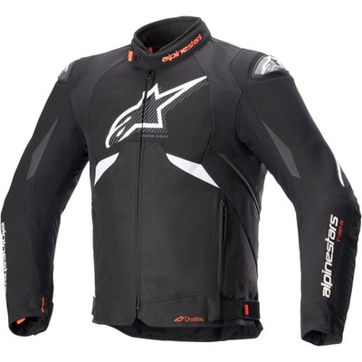 Herren Motorrad Jacke M - Alpinestars T-GP R v3 Drystar - schwarz-weiß
