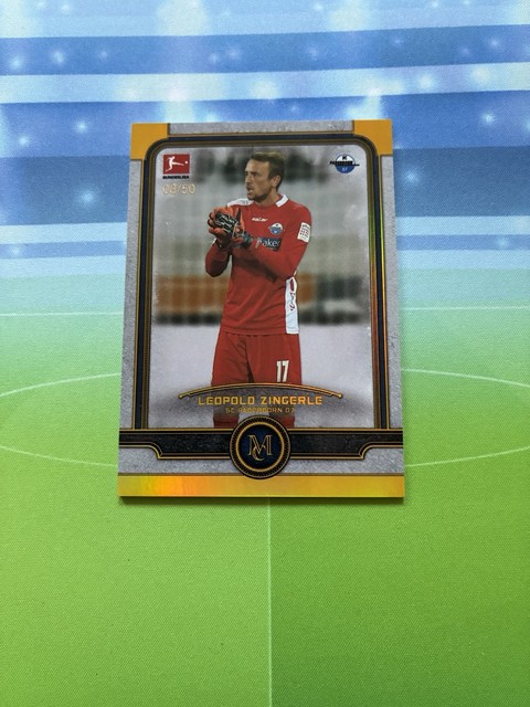 2019-20 Topps Museum Bundesliga Leopold Zingerle Gold /50 SC Paderborn b
