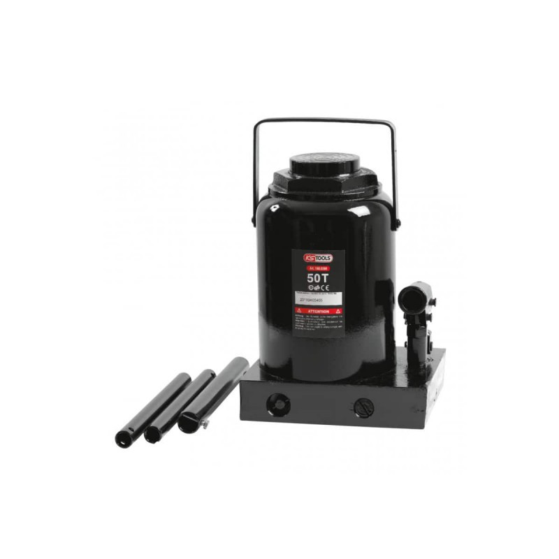 Cric bouteille hydraulique KS TOOLS 50 tonnes 160.0360 pour levage lourd