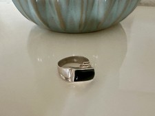 925 Sterling Silver Stone Ring Size 7