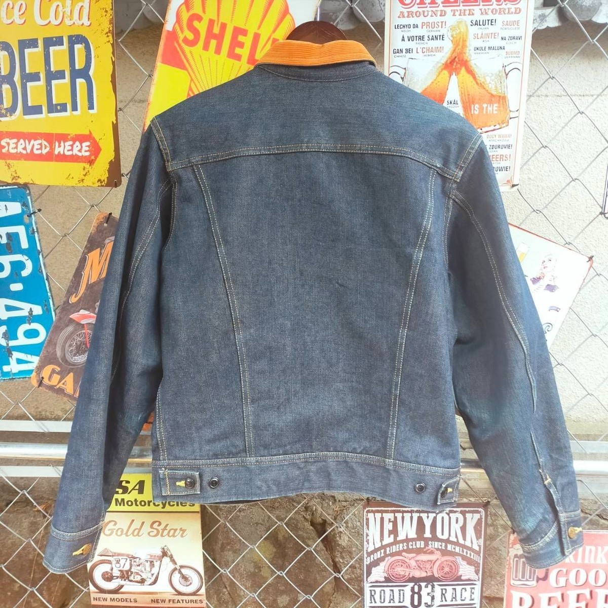 Men's SUGAR CANE SUGAR CANE Storm Rider Denim Jacket M Size Men's SUGAR CANE SUGAR CANE Storm Rider Denim Jacket M Size