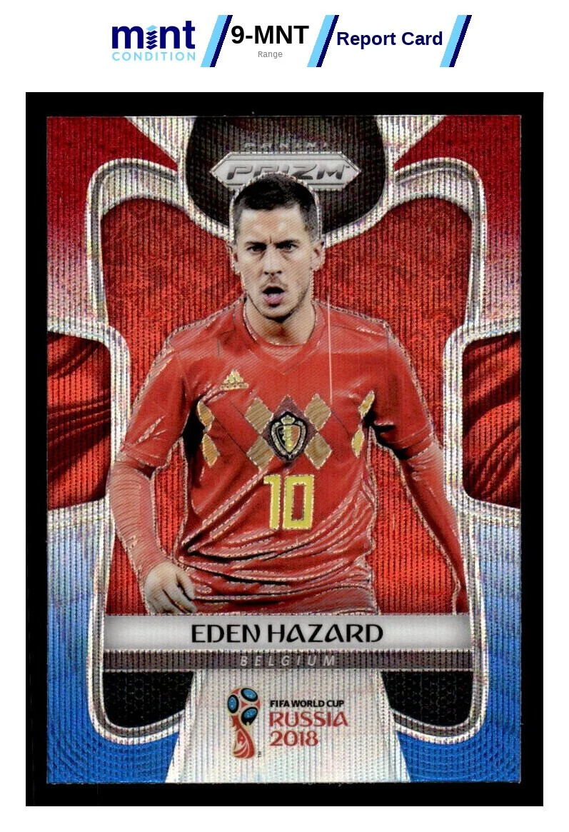 2018 PANINI PRIZM FIFA WORLD CUP EDEN 13 RED & BLUE WAVE PRIZM MCG 10 BELGIUM