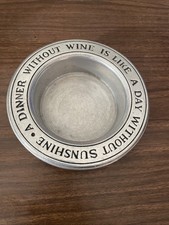 Wilton RWP Pewter Armetale Wine Bottle Trivet Holder Coaster