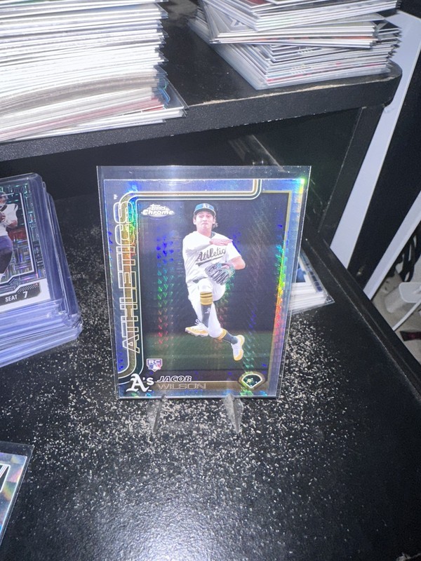 2025 Topps Chrome - Jacob Wilson #96 Prism Refractor (RC)