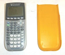 Texas Instruments TI-84 Plus Silver Edition Graphing Calculator w/Cover  READ