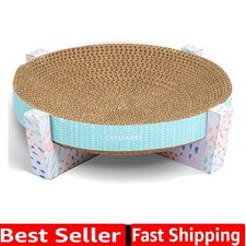 Scratch, Snuggle  Rest   2  in  1 Indoor Cat Scratcher  Elevated Cat Lounger,...