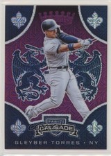 2019 Panini Chronicles Crusade Purple Mojo Prizm 48/75 Gleyber Torres #16 o7m