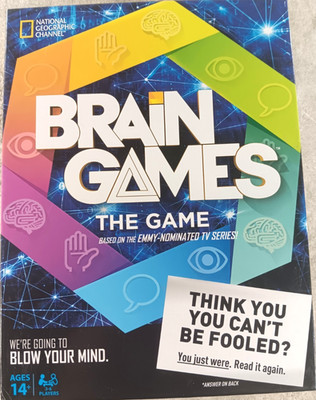 Brain Games Boardgame National Geographic Based on the Emy Nominated TV Show