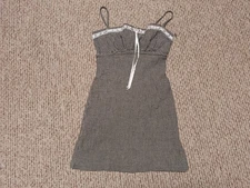 Vintage 90s Y2K Rampage Midi Tank Top Retro Midi Dress Checkered Women’s Size 3