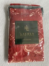 Ralph Lauren Cold Spring Red Tan Floral Standard Sham French Country King NEW