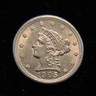 1905 US $2.50 Liberty Head Quarter Eagle Gold Coin Au++