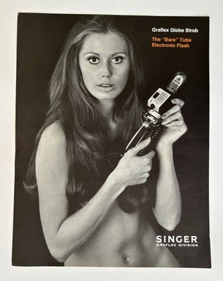 Graflex Globe Strob 250 & 500 Flash Brochure (Singer) 1970