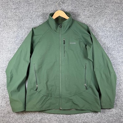 VTG Patagonia Super Guide Jacket Mens L Green Full Zip Softshell Tech Pockets