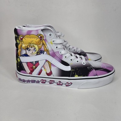 Vans x Sailor Moon Sk8-Hi Pretty Guardian Black Pink Shoes Sneaker Womens 8.5
