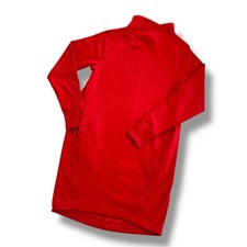 Athleta Cozy Karma Mock Neck Dress Sz S Red Athleisure Casual Dress Long Sleeve