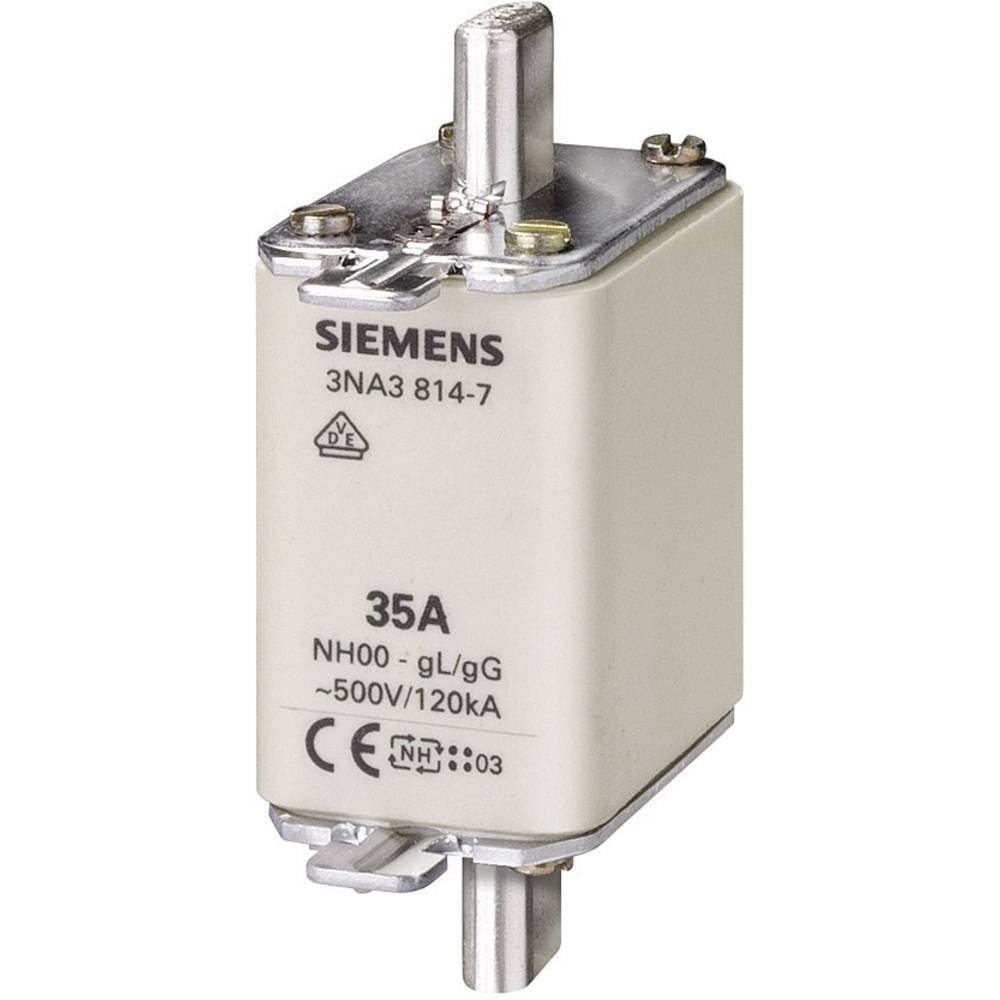 Siemens 3NA3836 fusible de rechange NH 00 160A contre surcharges