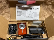 Casio Digital Camera Exilim EX-S600 6.0MP Silver- Original Box & Accessories Use