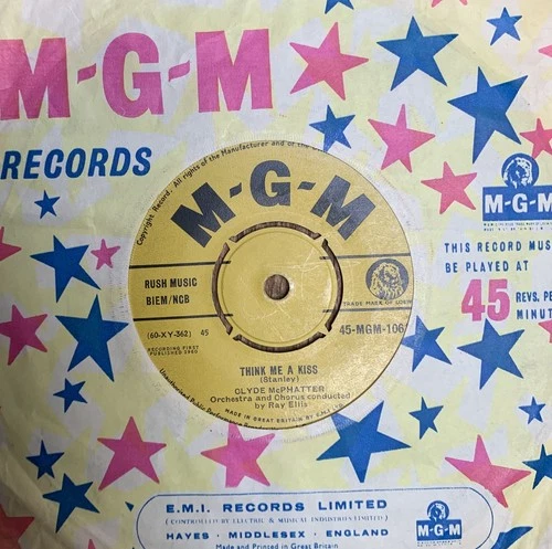 CLYDE MCPHATTER 'Think Me A Kiss' 1960 UK 45MGM1061 ROCK'N'ROLL/R&B/DOO-WOP VG+!