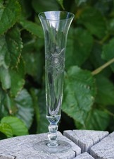 VINTAGE Tall BUD VASE 10" Silver City Co.c. 1940's Made in USA Elegant Glass!