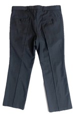 Vintage Yves Saint Laurent Pants Womans Sz 10 Gray 100 Wool Cropped Trousers