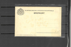 SWEDEN POSTAL CARD PICTURE 1900 ISH GORGEOUS STOCKHOLM MINT STAINS  #636
