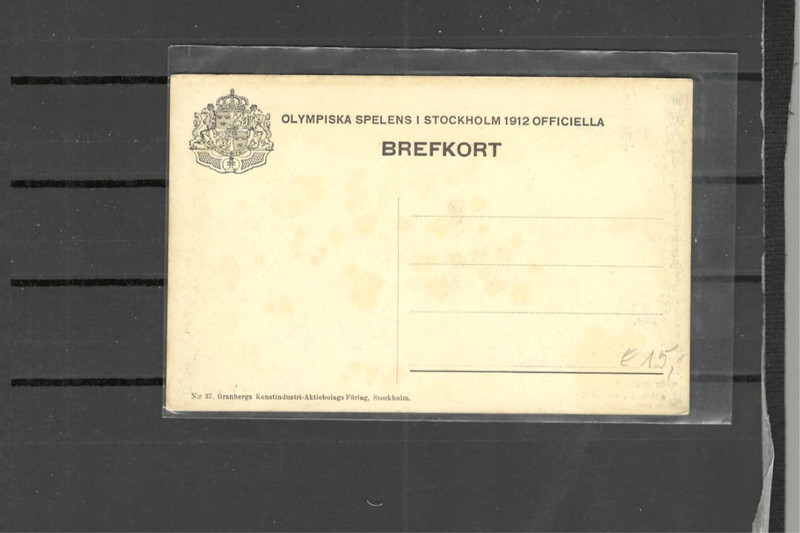 SWEDEN POSTAL CARD PICTURE 1900 ISH GORGEOUS STOCKHOLM MINT STAINS  #636