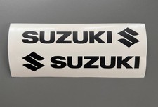 SUZUKI mit Logo Aufkleber 20x3cm 2x Sticker Schriftzug Auto Quad Tuning Motorrad