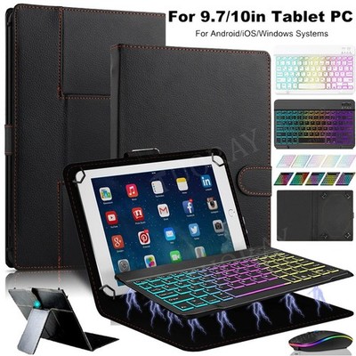 Für Teclast T50 Pro T40 M50 M40 Air QWERTZ Beleuchtete Tastatur mit Hülle Tasche