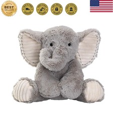Jungle Safari Gray Plush Elephant Stuffed Animal Toy - Jett