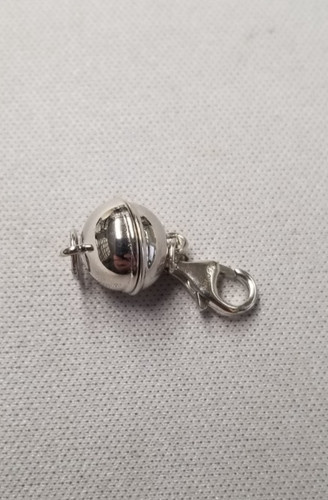 D'Joy Magnetic Jewelry Lock with Lobster Clasp 1" Sterling Silver