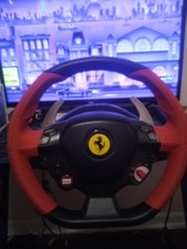 Xbox One 2013 Thrustmaster Ferrari 458 Spider Racing Steering Wheel and Pedals