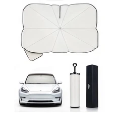 OtriFowd Tesla Model Y & Model 3 2025 Windshield Sun Shade Umbrella Foldshade...