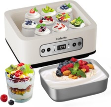 Hofenta 1.7 Quart Yogurt Maker with Stainless...