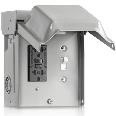WILAWELS Outdoor Outlet Box with Switch, Weatherprover, Outdoor
