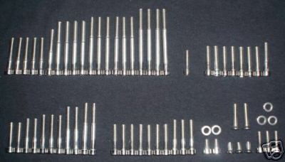 Honda CB750 Nighthawk  1991-2003 Stainless Bolt Screw  Set Polished