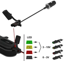 DEFA 701760 12V Charger Connection Cable Plug for Car Bus Truck Tractor Boat