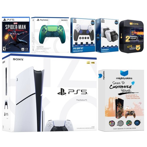 Sony Playstation 5 Slim Disc + SpiderMan Miles Morales + Extra Controller Bundle - Bild 18 von 67