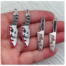 lot 40pcs Halloween mix Metal Charm Pendant DIY Earring Necklace Jewelry Making