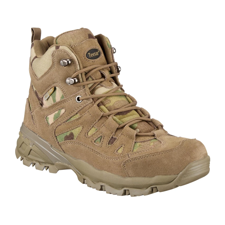 Teesar SQUAD MULTICAM side zipped boots camping hiking trekking combat footwear - Image 2 of 4